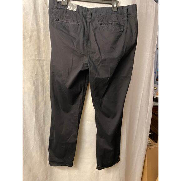 NWT JCPenney Boyfriend Chino Crop Black Pants Womens Size 14 - Picture 8 of 12